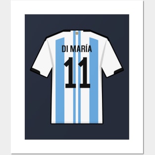 Di Maria World Cup 2022 Champion Jersey Posters and Art